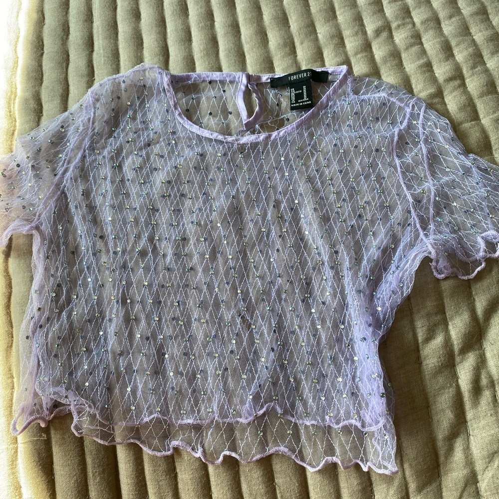Mesh Fairy Crop Top🧚🏼‍♀️